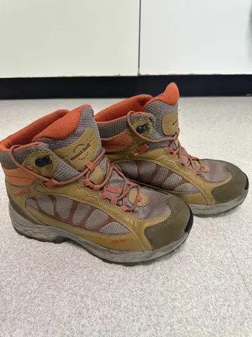 mont-bell 방수 등산화 오렌지/브라운