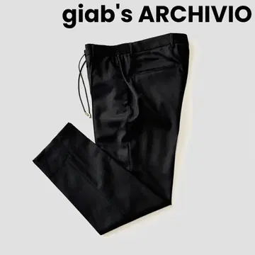 giabs 자브스 마차초 골드 영구 크리즈 캐시미어 혼방 팬츠