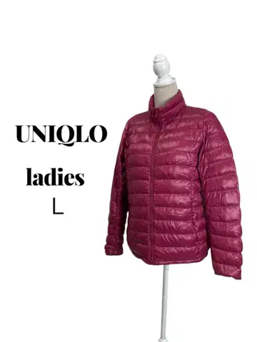 UNIQLO 유니클로 울트라 라이트 다운 자켓 핑크 여성용 L