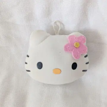 헬로키티 키티 쫀득쫀득 봉제 인형 키링 비즈 쿠션