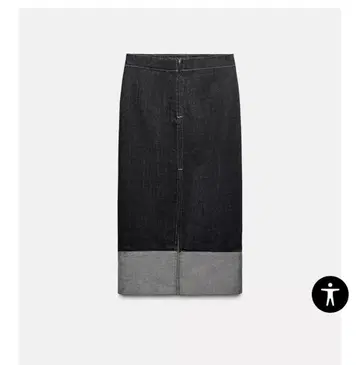 ZARA 2024AW ZW 컬렉션 데님 롱 스커트