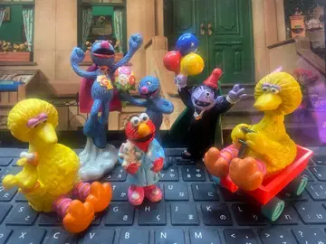 Applause 세서미 스트릿 PVC 피규어 6종 모듬-B