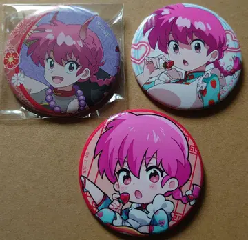 란마 1/2 여자 란마 캔뱃지 3개