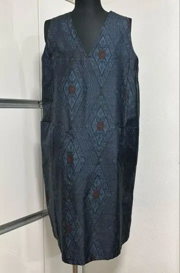 기모노 빈티지 원단 사용 리메이크 오버롤 스커트