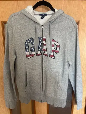 GAP 성조기 후드티 그레이
