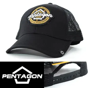 메쉬 캡 모자 펜타곤 블랙 140474179 프리 사이즈