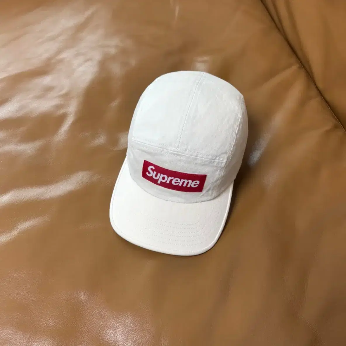 Supreme 슈프림 22ss 워시드 치노 스톤 캠프캡 모자 Stone
