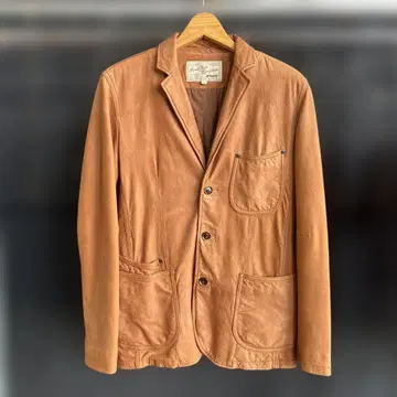 AVIREX 브라운 가죽 자켓 L