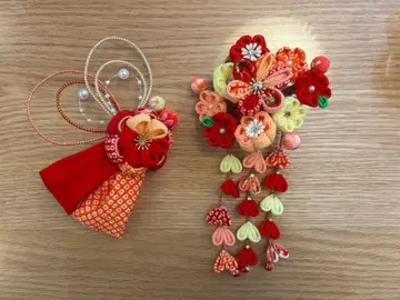 시치고산 머리 장식 빨간색 7세