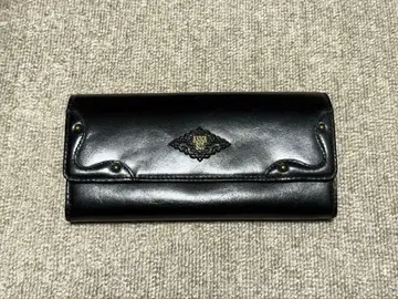 ANNA SUI 라운드 지퍼 장지갑 블랙