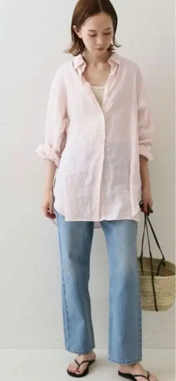 SLOB E IENA 핑크 긴팔 셔츠