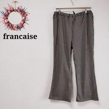 택 포함 새상품 [ 빅 사이즈 4L ] 하운드투스 체크 이지 팬츠 속기모