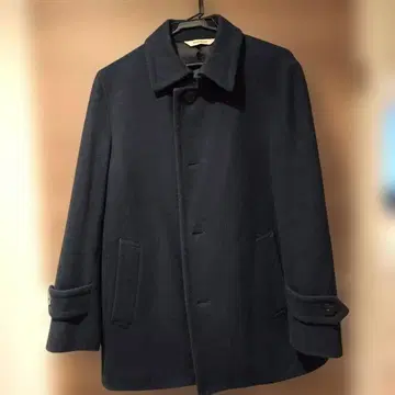 [새상품급] 울 코트 네이비 PaulStuart 사이즈 46