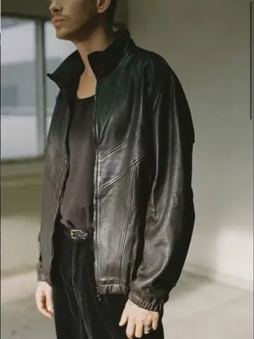 LIDNM FADED SHEEP SKIN TRACK JACKET S