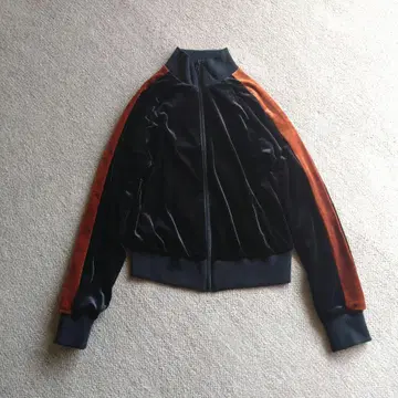 컨디션 최상 LOWRYSFARM 벨벳 집업 기장 짧은 자켓