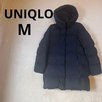 UNIQLO 유니클로 심리스 다운 M 네이비