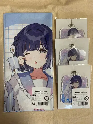 [학마스] DMM 스크래치 하타야 미스즈 포스터 캔뱃지 세트