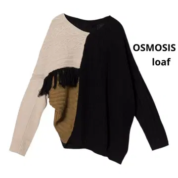 [새상품급] 인기 osmosis loaf 비대칭 니트 풀오버