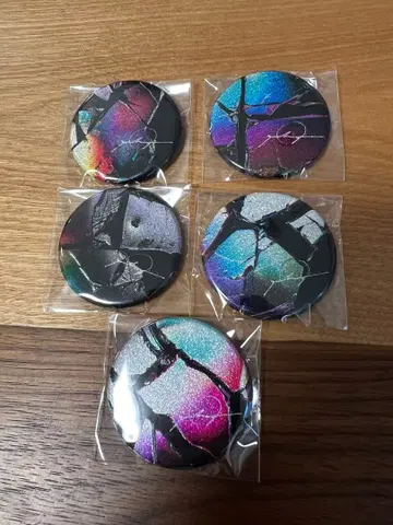 만박 누루누루 null2 레인보우 컬러 캔뱃지 캔배치 오치아이 요이치