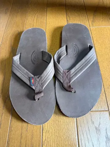 RAINBOW 브라운 비치 샌들