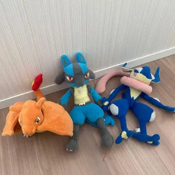 포켓몬 봉제 인형 묶음 판매 메가 리자몽 루카리오 게코가