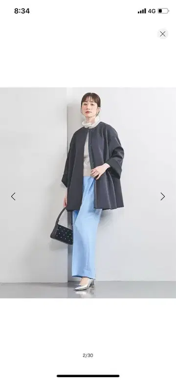 UNITEDARROWS A라인 미들 코트