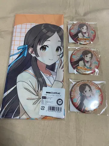 [학마스] DMM 스크래치 쿠라모토 치나 포스터 캔뱃지 세트