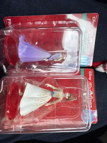 디즈니 크리스마스 오너먼트 복권 안나 엘사 세트