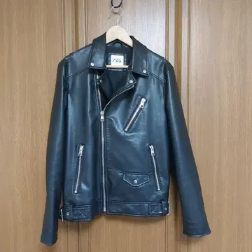ZARA 블랙 더블 라이더 자켓 M