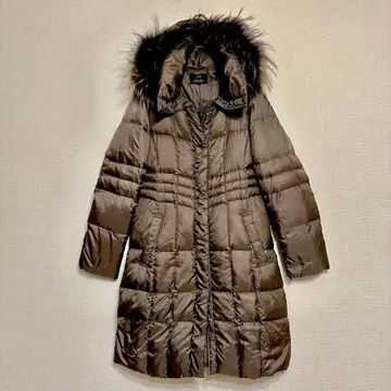 23구 브라운 롱 기장 다운 자켓 38