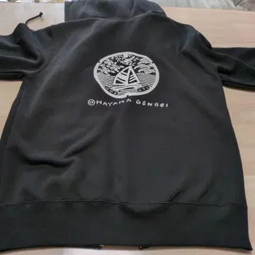 HAYAMA GENBEI 블랙 후드티