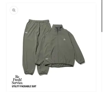 [ 미사용 새상품 ] 프레쉬 서비스 셋업 카키 L