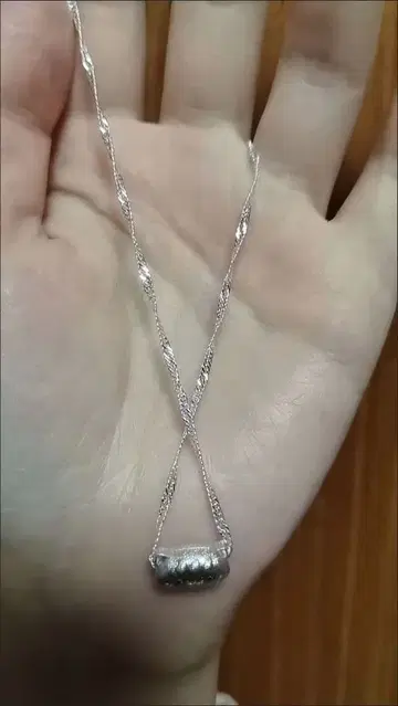 실버 심플 펜던트 목걸이