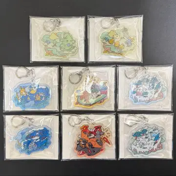 포켓몬 센터 OTENKI TEAM 바스락 아크릴 키링 전종