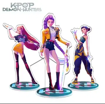 KPOP 데몬 헌터즈 아크릴 스탠드 3개 세트 1