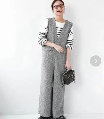 JOURNAL STANDARD relume 트위드 프린지 V넥 살로펫