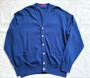 LeCENT 레 캐시미어 100% 가디건 L 키무라 곤루리색