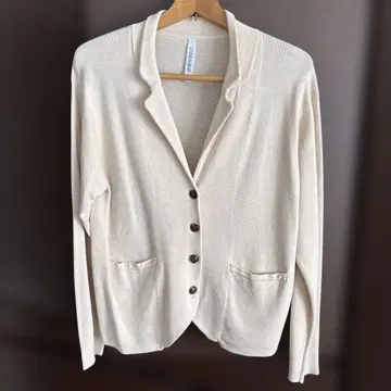 OUVERT 아이보리 니트 테일러드 자켓 새상품