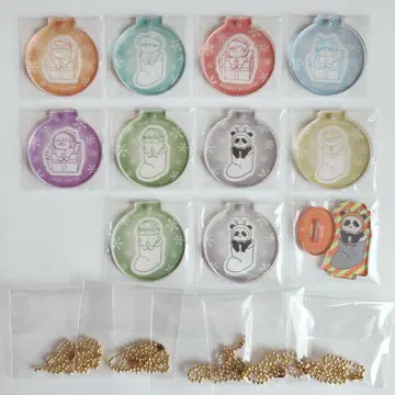 크리스마스 주술회전 오너먼트풍 키링 아크릴 키링 고죠 사토루