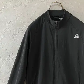 Reebok 저지 풀 집업 얇은 소재 엄지 구멍 원 포인트 블랙 IW27