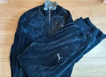 PUMA 블랙 벨로아 저지 셋업