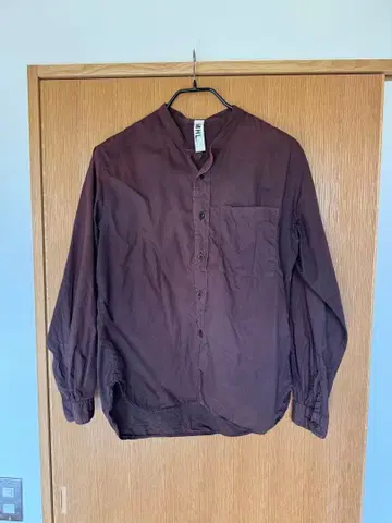 MHL. 밴드 카라 셔츠 L 사이즈 브라운