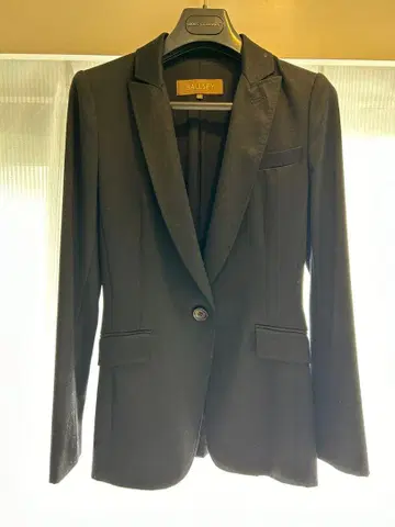 BALLSEY 블랙 테일러드 자켓 구제 의류