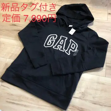 새상품 GAP 로고 후드티 XS 블랙