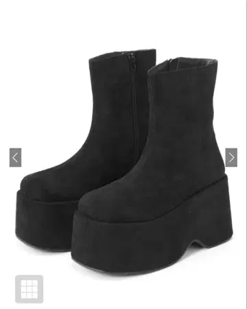 스웨이드 통굽 부츠 23.0cm [zr1140] GRL