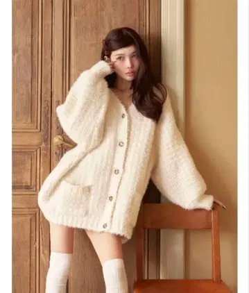 Darich 몰 볼륨 니트 가디건