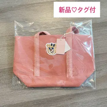 택 포함 새상품 페이러 올드 테디걸 와펜 토트백