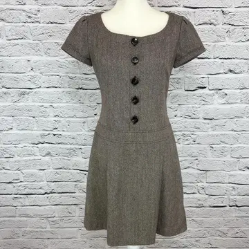 [ 새상품급 ] INDIVI 원피스 사이즈 40 브라운 000246