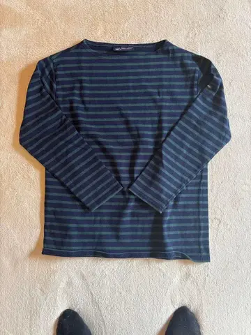 SAINT JAMES 스트라이프 긴팔 티셔츠 M 사이즈