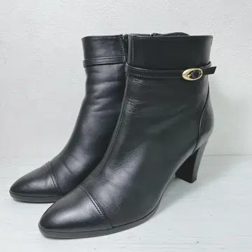 DIANA 23EE 스틸레토 숏부츠 벨트 사이드 지퍼